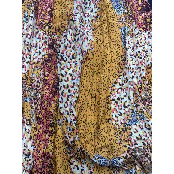 Bhanuni By Jyoti Anthropologie Panthera Animal Print Maxi Skirt Lined Full 6 - Picture 5 of 12